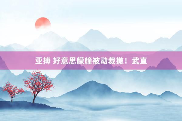 亚搏 好意思艨艟被动裁撤！武直